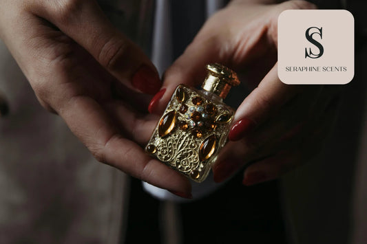 Elegant evening fragrance bottle in Singapore — luxury perfume choice for nights by Seraphine Scents