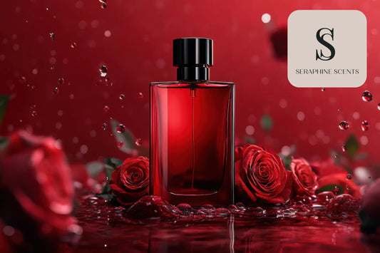 Everyday perfume Singapore luxury fragrance bottle with roses by Seraphine Scents