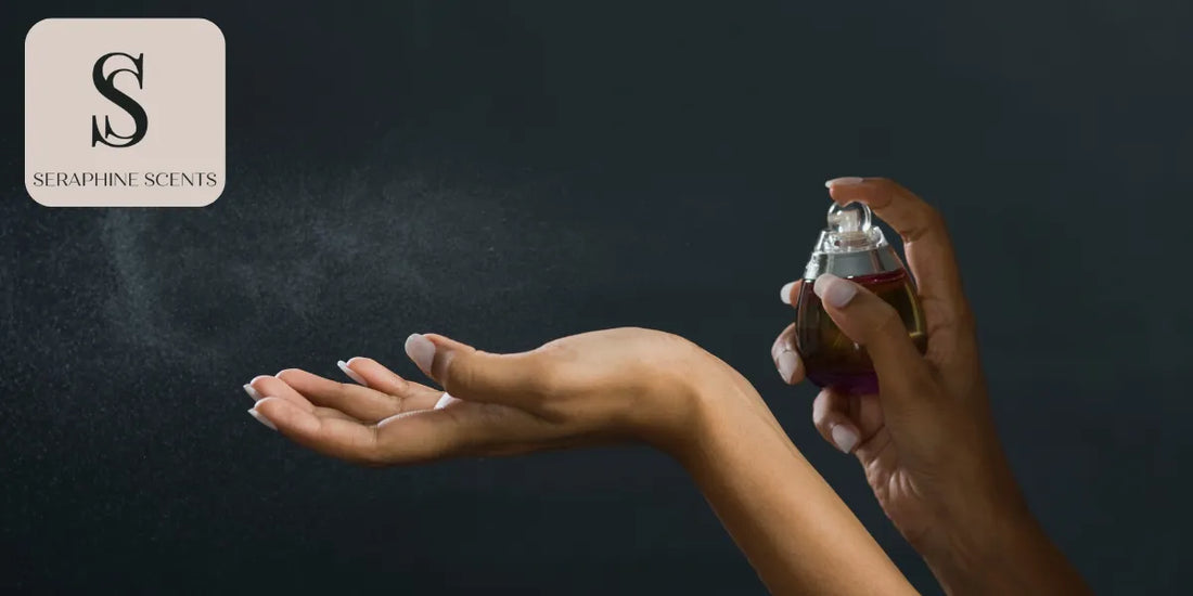 Perfume Sampling 101 – Spraying fragrance on wrist for scent testing