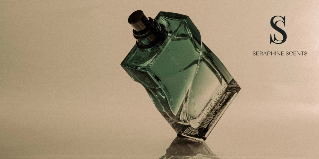 "Luxury men's perfume bottle with elegant packaging – Seraphine Scents Singapore"