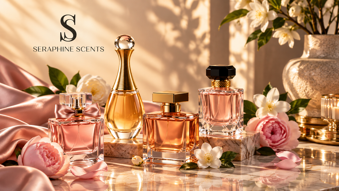 Long-lasting perfume in Singapore – luxury fragrances by Seraphine Scents designed for rich scent profiles and lasting fragrance performance.