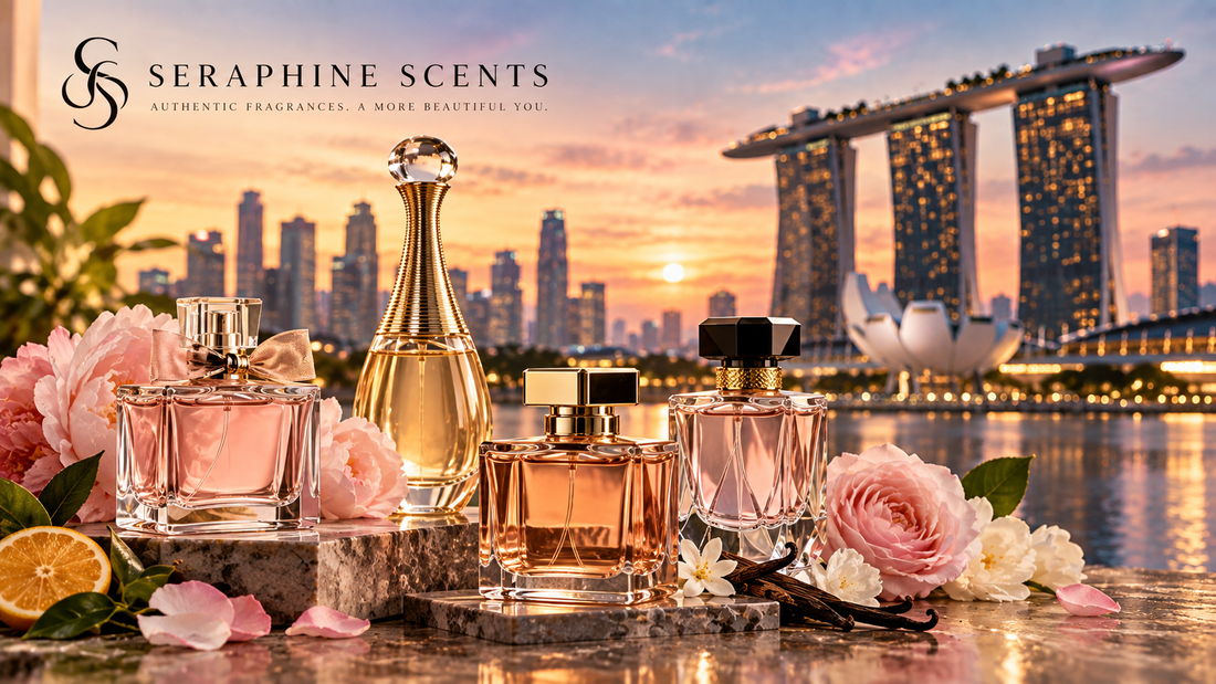 Seraphine Scents perfume for women featuring an elegant luxury fragrance collection for women in Singapore