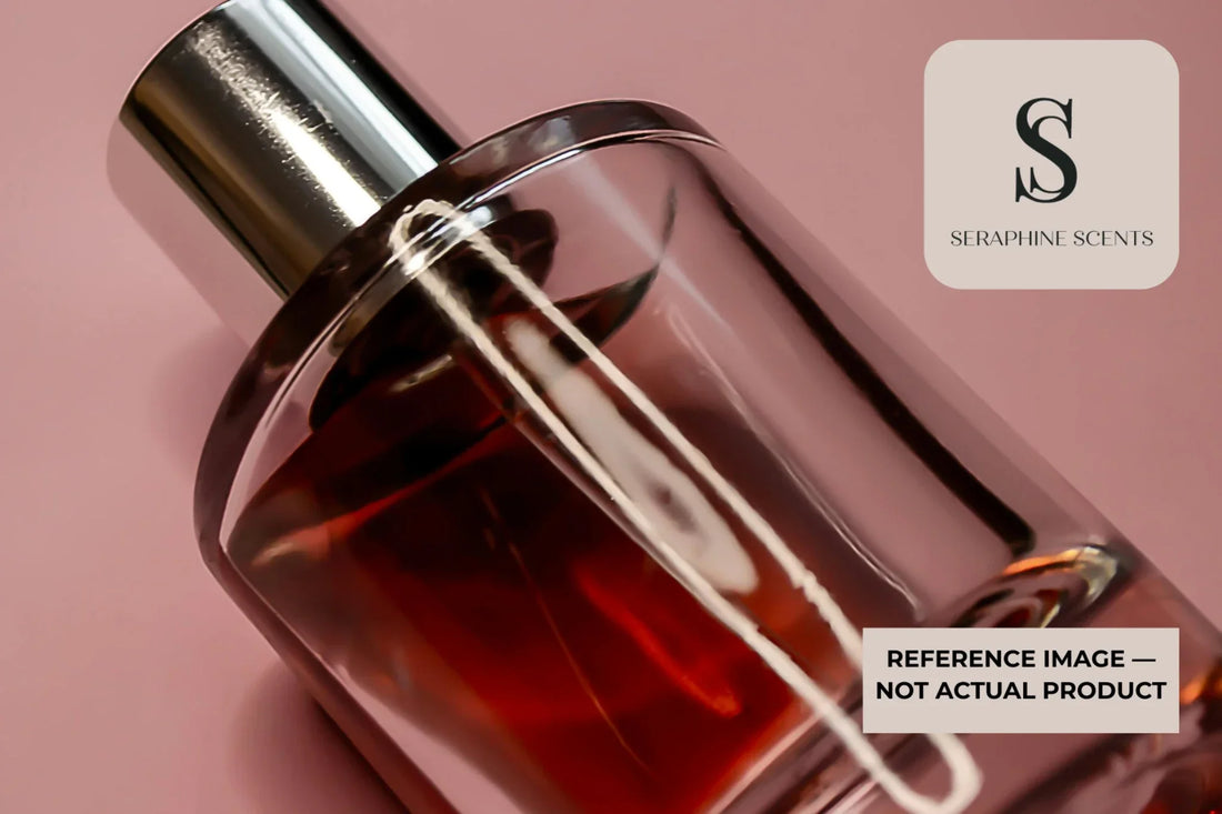 Byredo Space Rage Travx perfume bottle close up with amber liquid modern niche fragrance Singapore backdrop 