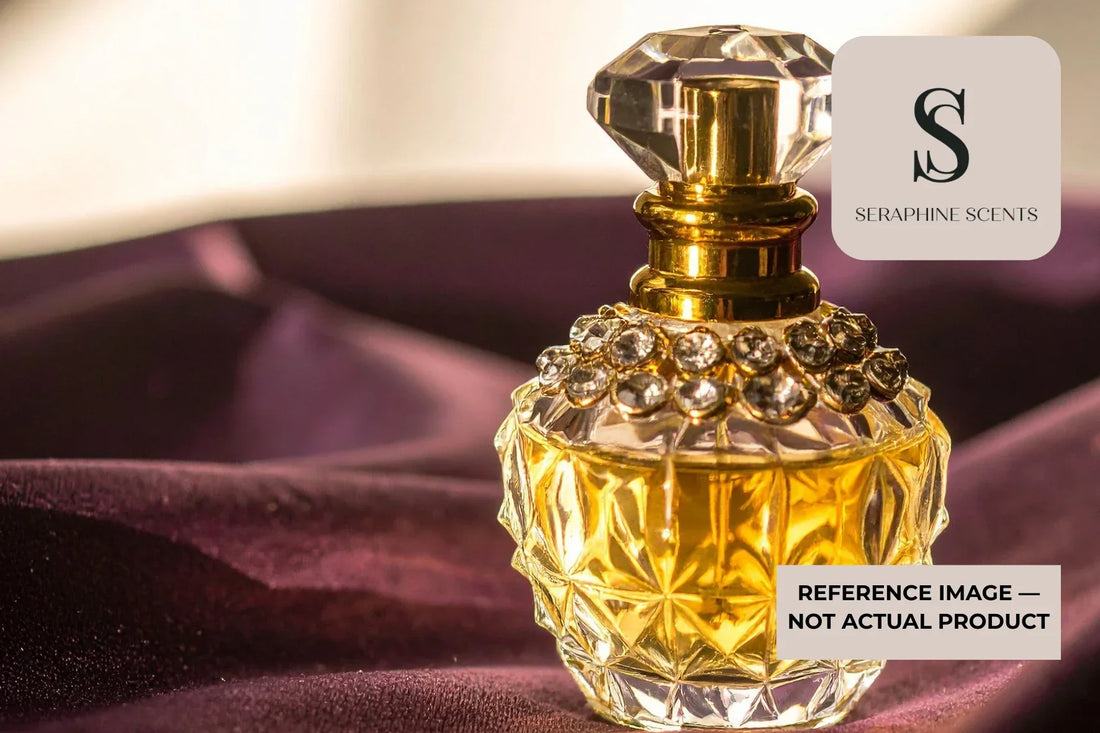 Can’t Stop Loving You By Kilian Perfume Singapore luxury perfume bottle with golden crystal design and Seraphine Scents branding