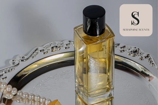 Chanel perfume guide featuring a luxury fragrance bottle on silver tray – Seraphine Scents Singapore