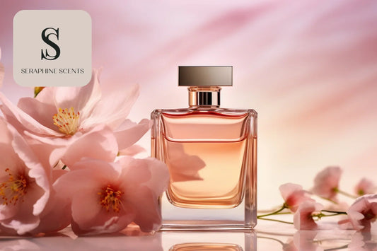 "Christian Dior Lucky perfume bottle with pink floral background — Singapore fragrance guide by Seraphine Scents"