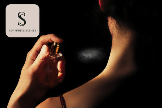 “Christian Dior Oud Ispahan perfume spray on neck – Seraphine Scents Singapore”