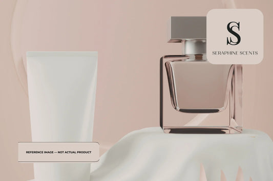 Creed Queen Of Silk perfume bottle on soft beige background with elegant minimalist design