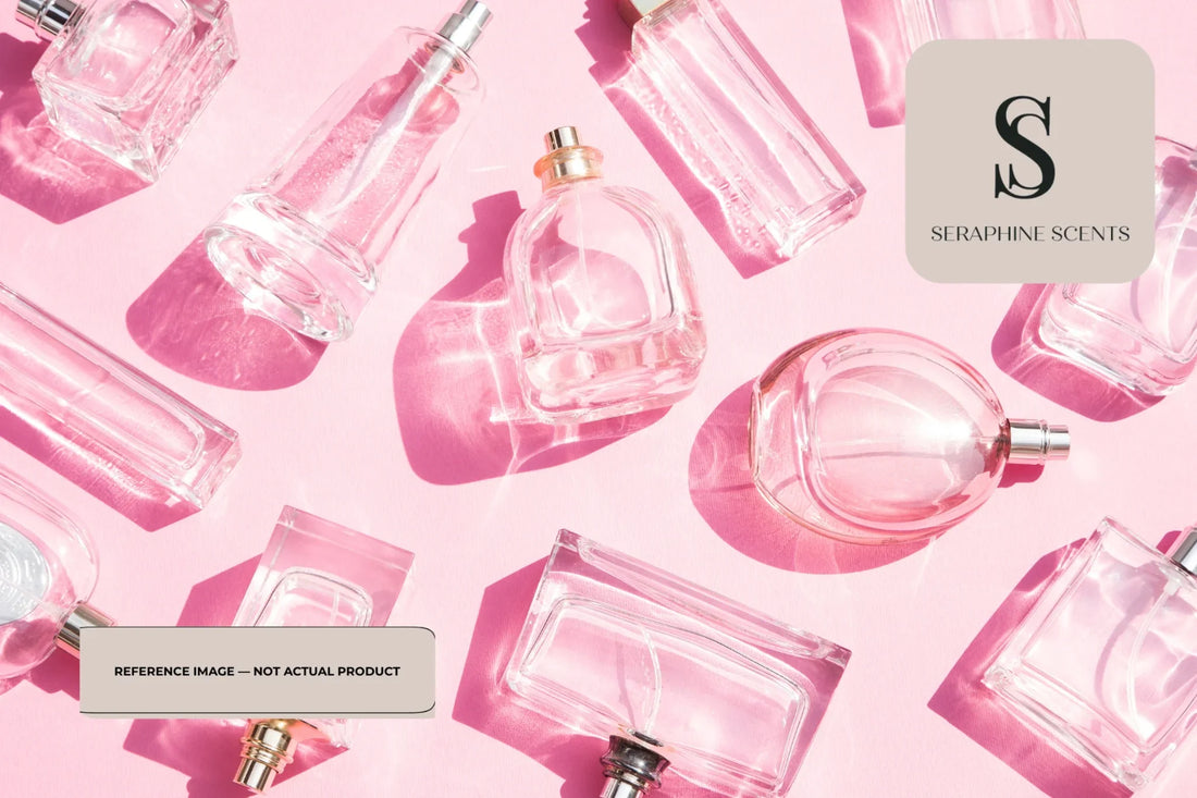 Creed Spring Flower perfume Singapore pink floral aesthetic luxury fragrance bottles flat lay composition 