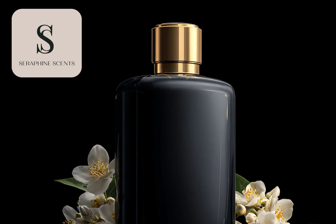 Dior Addict perfume bottle with floral accents – Seraphine Scents visual