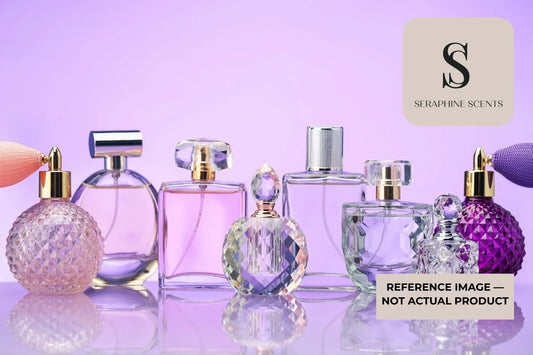 Diptyque Oyedo Singapore Perfume inspired citrus fragrance concept featuring elegant luxury perfume bottles with fresh Japanese-inspired scent aesthetics by Seraphine Scents.