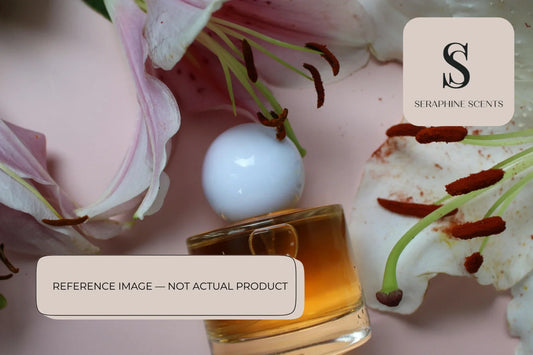 Jo Malone Incense and Cedrat Cologne Intense perfume bottle with floral incense-inspired background