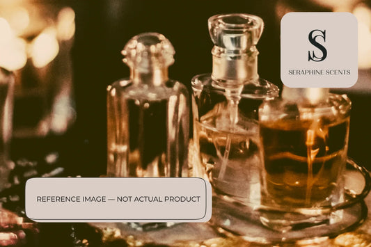 Jo Malone Midnight Black Tea perfume reference image showing elegant glass fragrance bottles in a warm evening setting