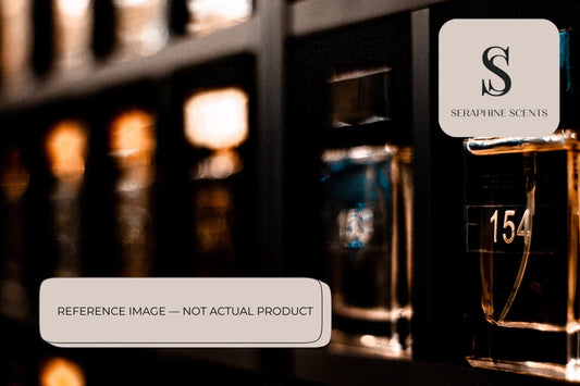 Jo Malone Orris & Sandalwood Cologne perfume reference image with elegant glass bottles in a refined, warm setting