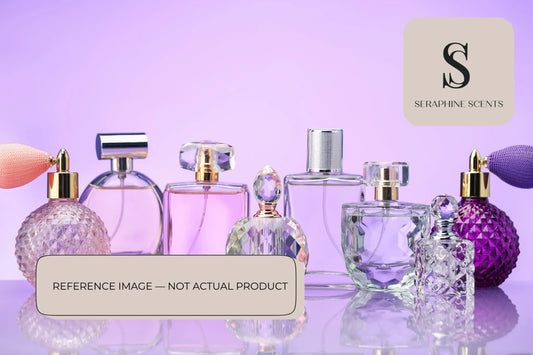 Luxury perfume bottles with purple background blog banner for Jo Malone Red Hibiscus Cologne Intense fragrance guide