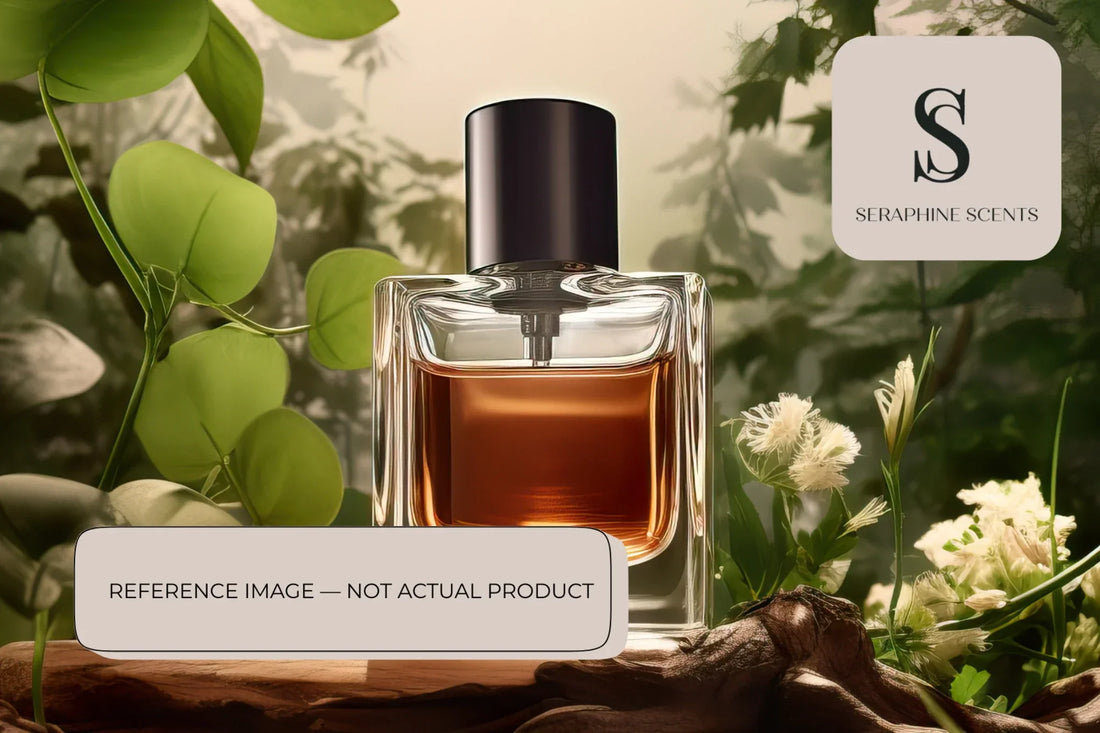 Jo Malone Silk Blossom Cologne perfume reference image with soft floral and green botanical background by Seraphine Scents
