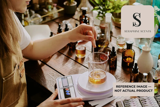 Kilian Rolling In Love Perfume Singapore luxury fragrance blending process with perfume oils and Seraphine Scents branding