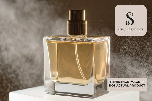 KILIAN Smoking Hot Perfume Singapore luxury fragrance bottle with smoky background and Seraphine Scents branding