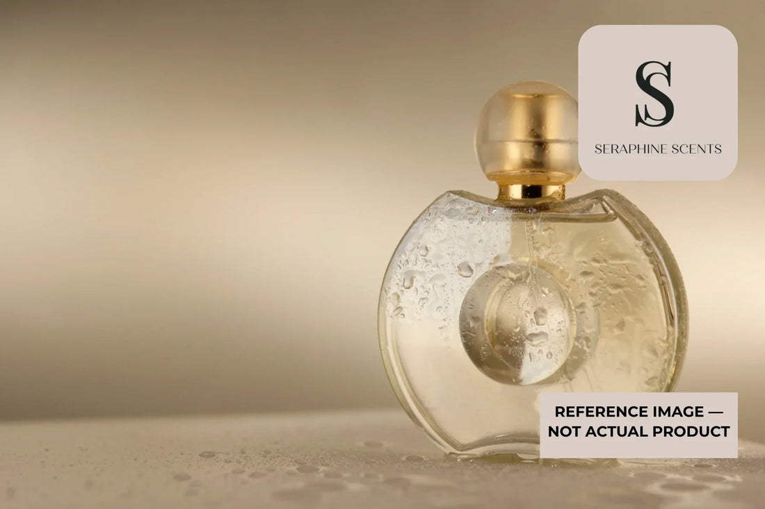 Kilian Voulez Vous Coucher Avec Moi Perfume Singapore luxury floral perfume bottle with elegant golden tones and Seraphine Scents branding