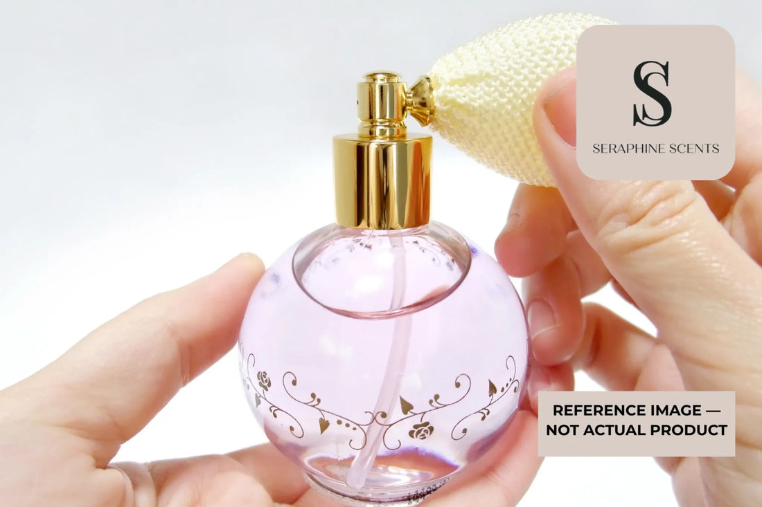 vintage perfume atomizer bottle with spray bulb elegant fragrance accessory Singapore 