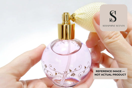 vintage perfume atomizer bottle with spray bulb elegant fragrance accessory Singapore 