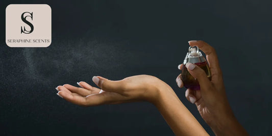 Perfume Sampling 101 – Spraying fragrance on wrist for scent testing