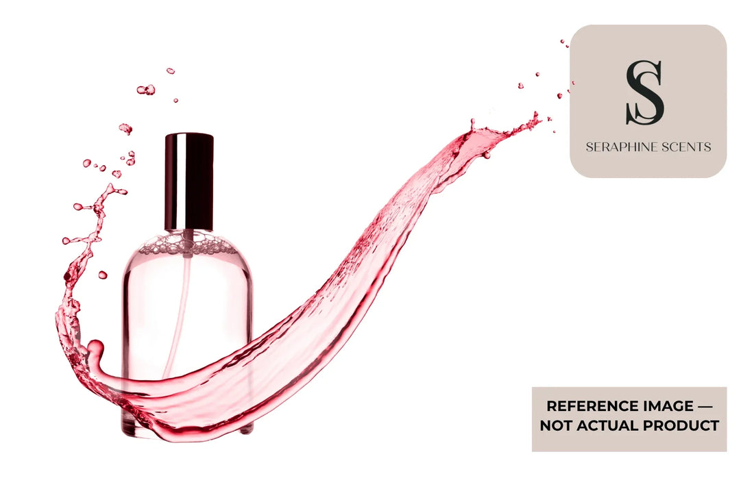 Xerjoff Groove Xcape Perfume Singapore reference image featuring a pink fragrance bottle surrounded by a flowing perfume-inspired splash.