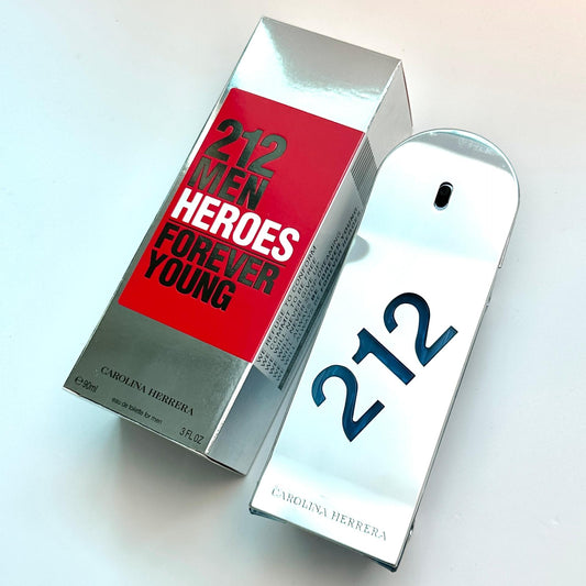 Carolina Herrera 212 Men Heroes Forever Young EDT 90ml – Authentic Fragrance Available in Singapore