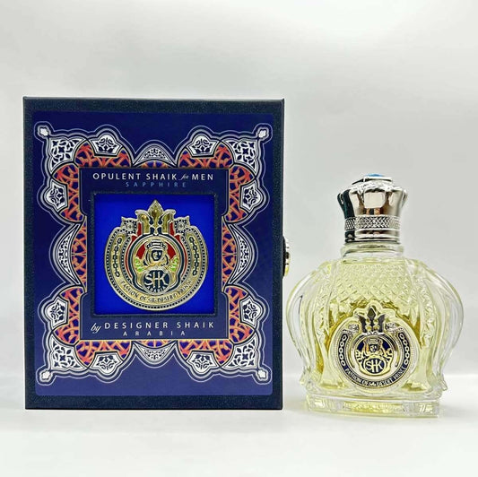 Designer Shaik Opulent Shaik For Men Sapphire Parfum 100ml – Authentic Fragrance Available in Singapore