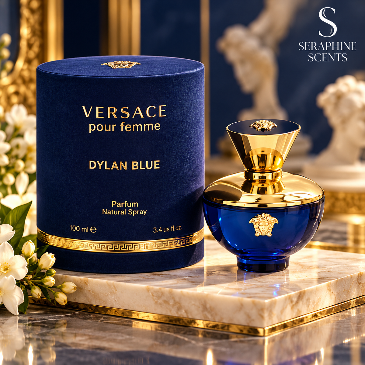 Versace Dylan Blue Pour Femme Parfum 100ml – Authentic Fragrance Available in Singapore